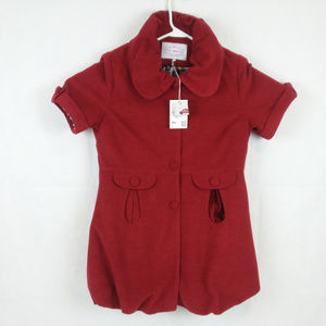 Short Sleeve Coat Matroyshka Russian Nesting Doll Print Lining NWT New